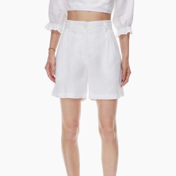Aritzia Wilfred Chariot Linen Shorts - Picture 2 of 8